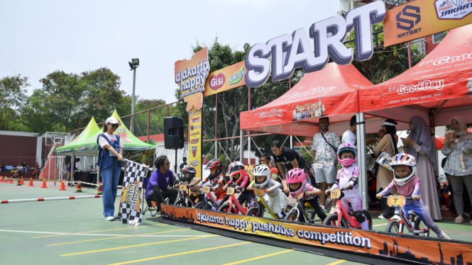 Geliat Olahraga Push Bike, 200 Riders Bersaing di Kompetisi Djakarta Happy Episode 1