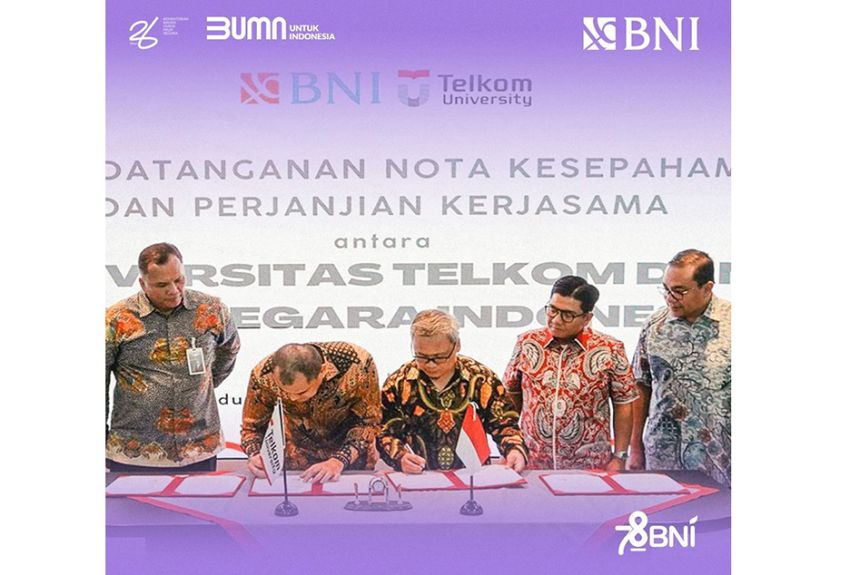 Kembangkan Ekosistem Keuangan Kampus, BNI dan Telkom University Ciptakan Pembayaran Terintegrasi